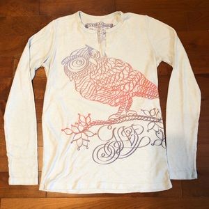 Gap Owl Print Waffle Knit